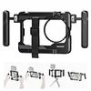 NEEWER PA017 Universal Mobile Phone Video Holder Dual Handheld Mini Telescopic Extension Stand for iPhone 15 Pro Max S23 Ultra Pixel 8 Pro Video Recording Phone Holder Stabilizer