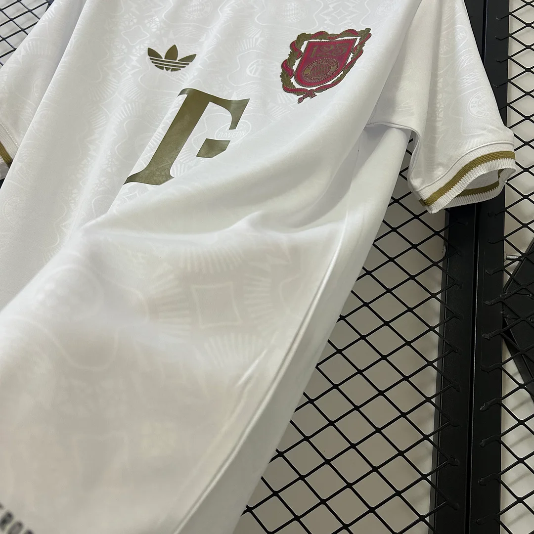 25/26 Bayern Munich 125th Anniversary White Football Shirt Thai Quality