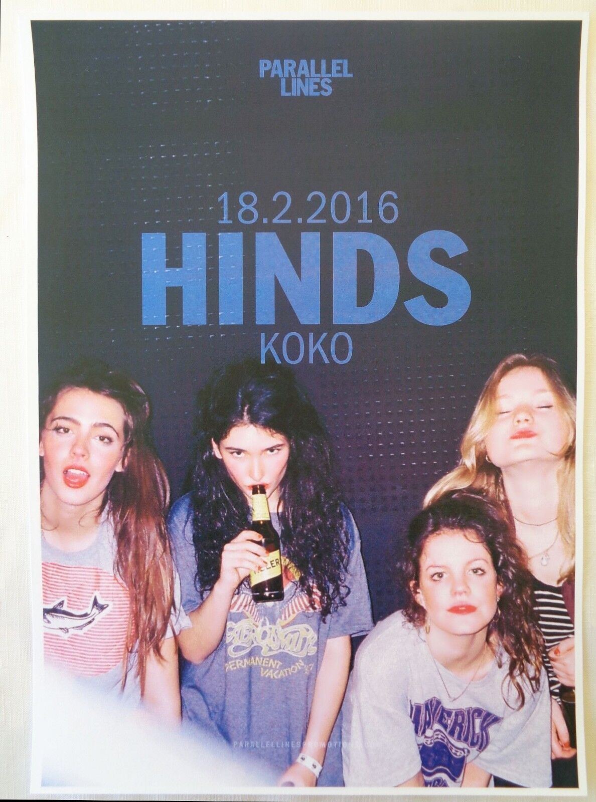 HINDS 2016 Gig POSTER London UK Concert Leave Me Alone (from Spain)