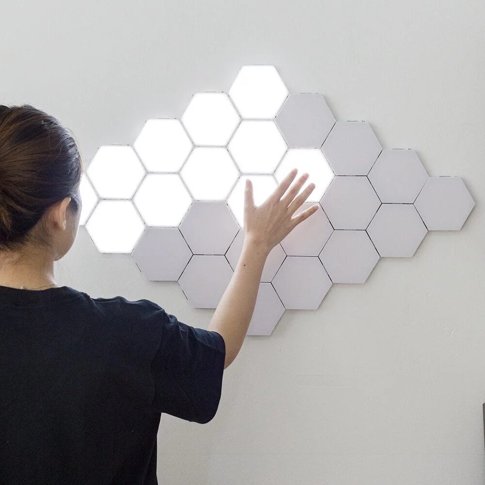Modern LED Night Lights Quantum Modular Touch Light for Bed Room, Sensitive Lighting LED Night Light Magnetic Bedside Decoration