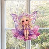 (US Only)Acrylic 2D Flat Print Elf Girl DIY 5D DIY Diamond Art Tabletop Decorations