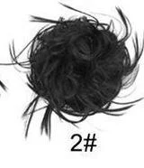 Rubber Band Chemical Fiber Wig Ring Chicken Tail Hair Ring Fluffy Curly Hair Ring-Hoverseek