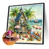 Diamond Painting-DIY Full Round Drill Beach House