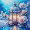 (US Only)Lantern Print Cross Stitch Kit 75x75cm DIY 14CT Egyptian Cotton Embroidery Art