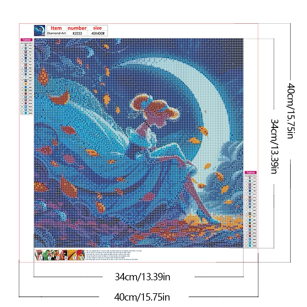 Diamond Painting - Full Round Drill - Moon Princess(Canvas|40*40cm)