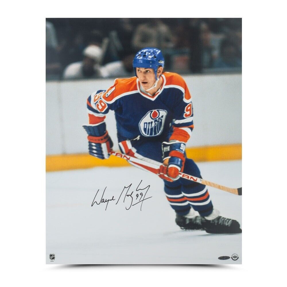 Wayne Gretzky Signed Autographed 16X20 Photo Poster painting Rookie Season