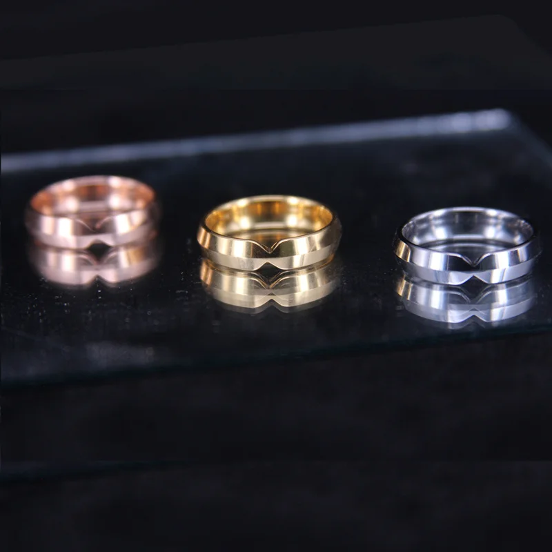 5MM Women's Or Men's Rose Gold/Gold/Silver Tungsten Carbide Rings Polished