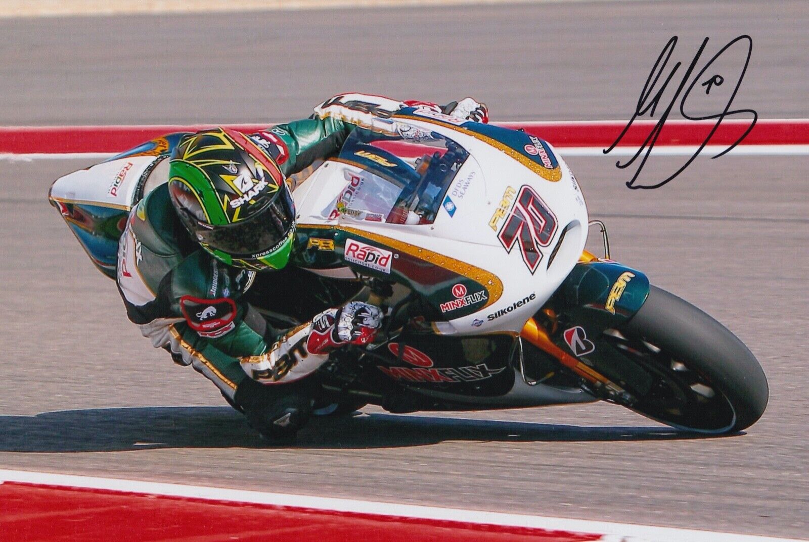 Michael Laverty Hand Signed 12x8 Photo Poster painting MotoGP Autograph Paul Bird Motorsport 3