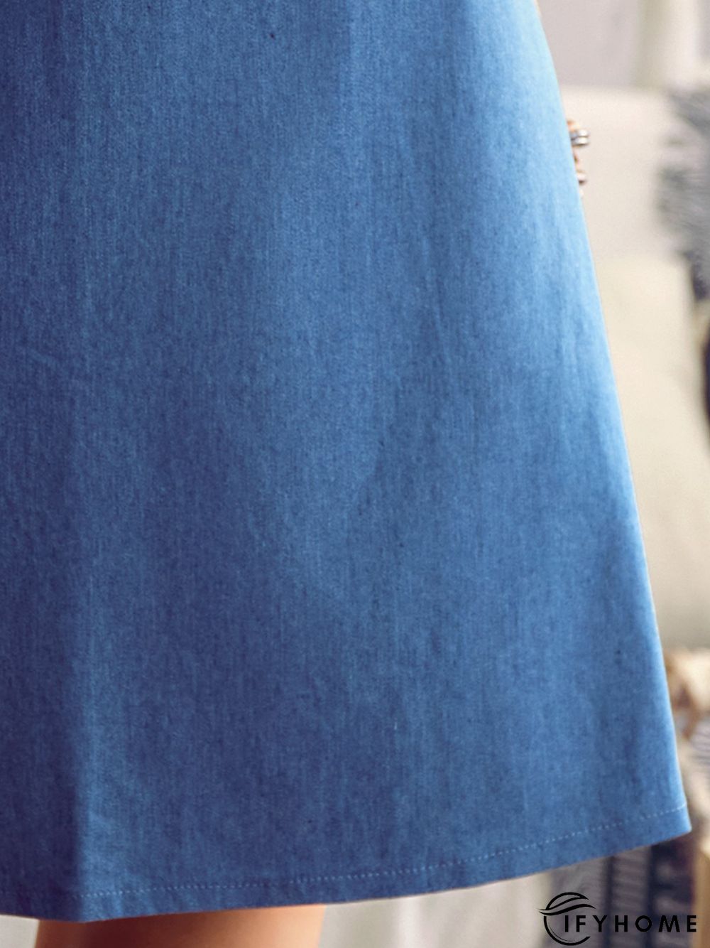 Solid Buttoned Casual Skirt | IFYHOME