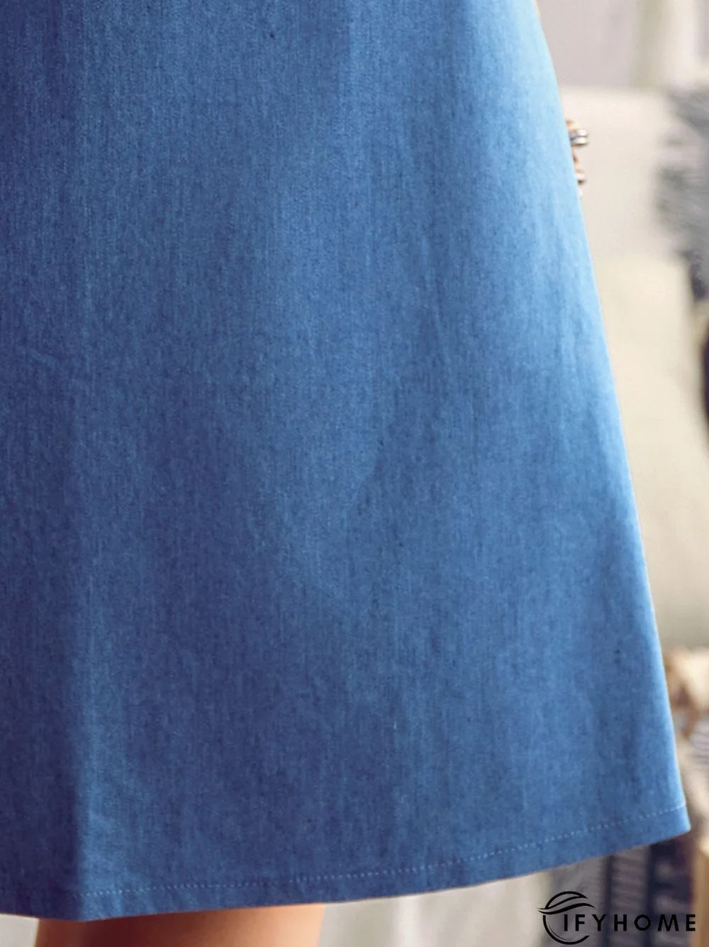 Solid Buttoned Casual Skirt | IFYHOME