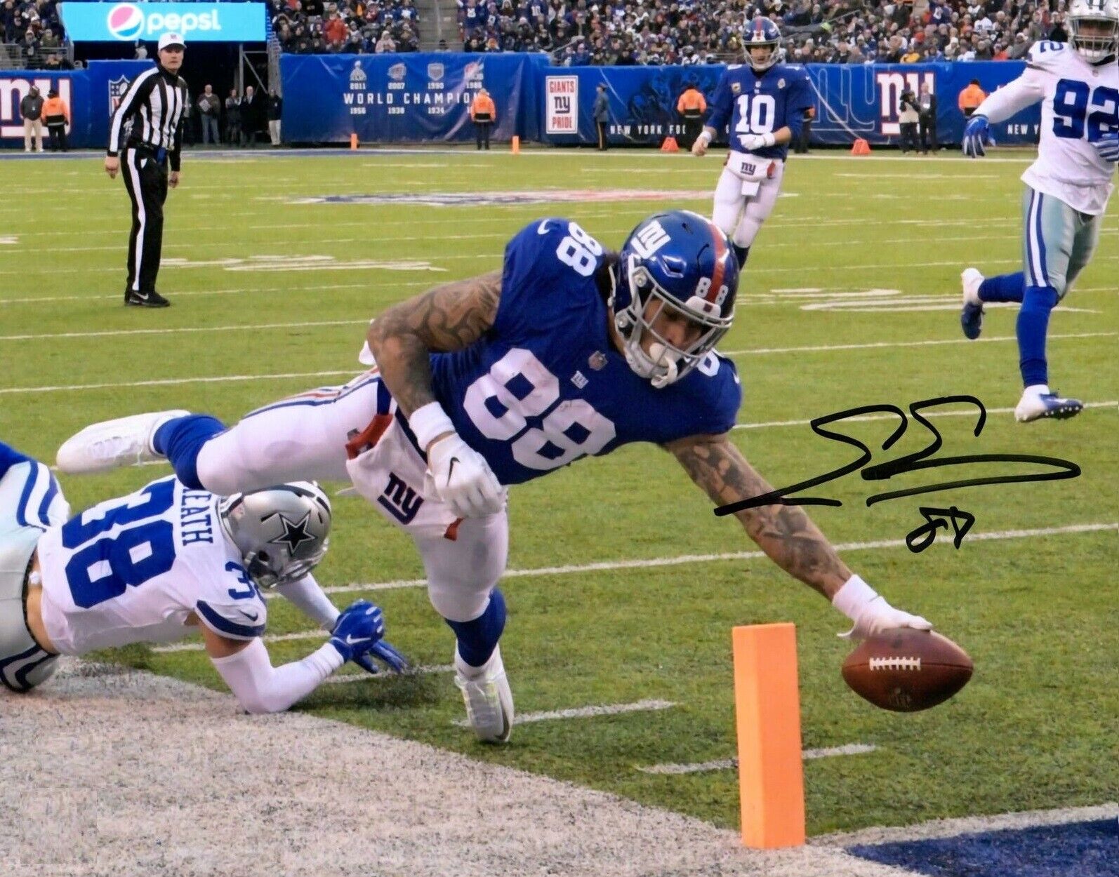 Evan Engram Autographed Signed 8x10 Photo Poster painting ( Giants ) REPRINT