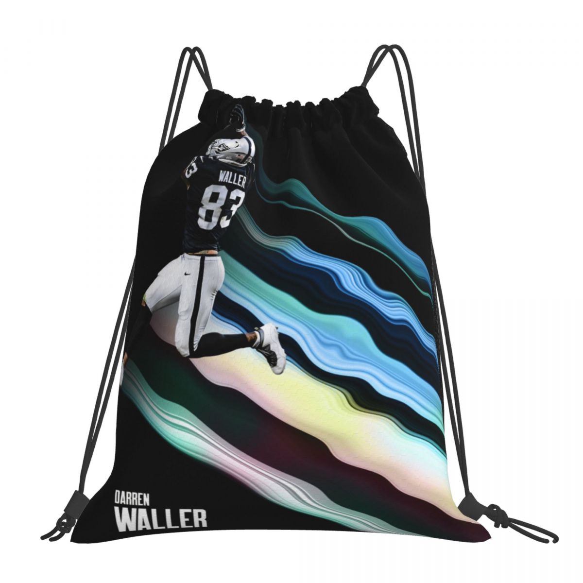 Las Vegas Raiders Darren Waller Drawstring Bags for School Gym