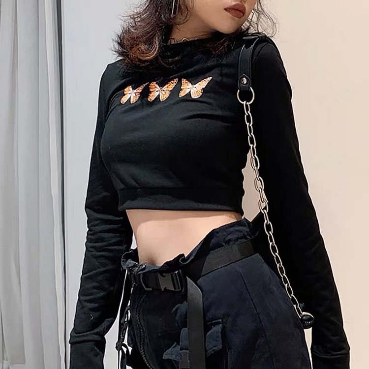 Butterfly Print Top