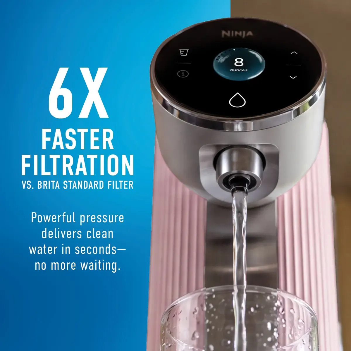 Ninja HydraSense fast water dispensing
