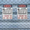 2pcs - Warning - Vintage Metal Signs(12*16Inch)