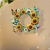 Couronne de fleurs et de papillons en per&ccedil;age et diamants d&rsquo;un seul c&ocirc;t&eacute;