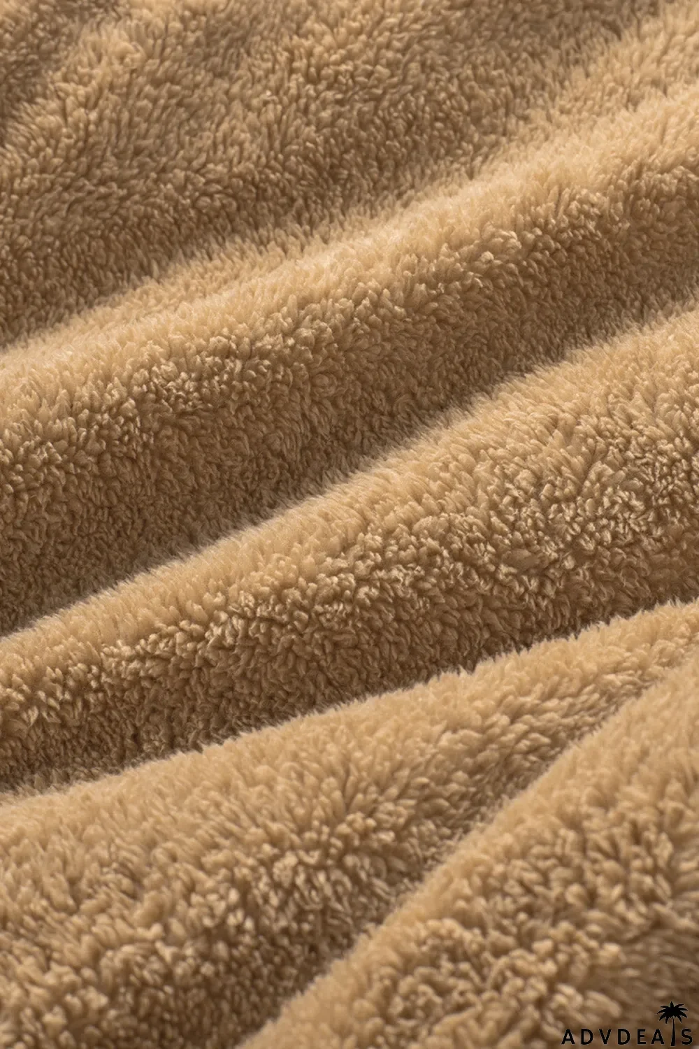 Zip Up Sherpa Coat With Pocket