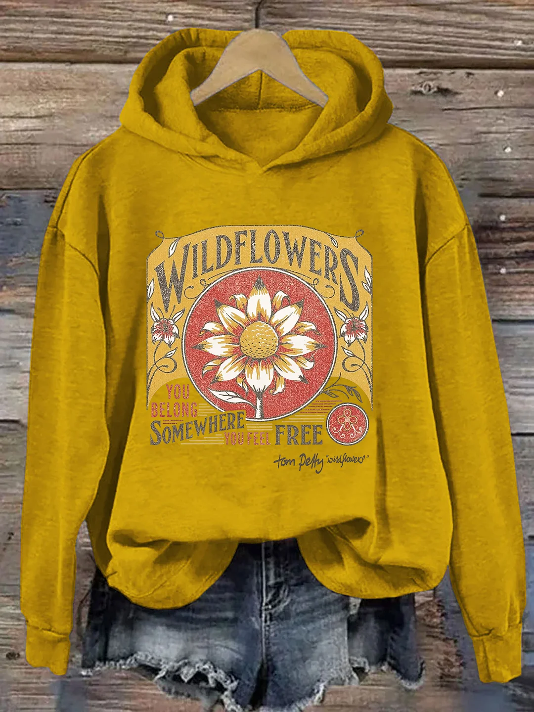 Tom Petty Wildflowers Natural Hoodie