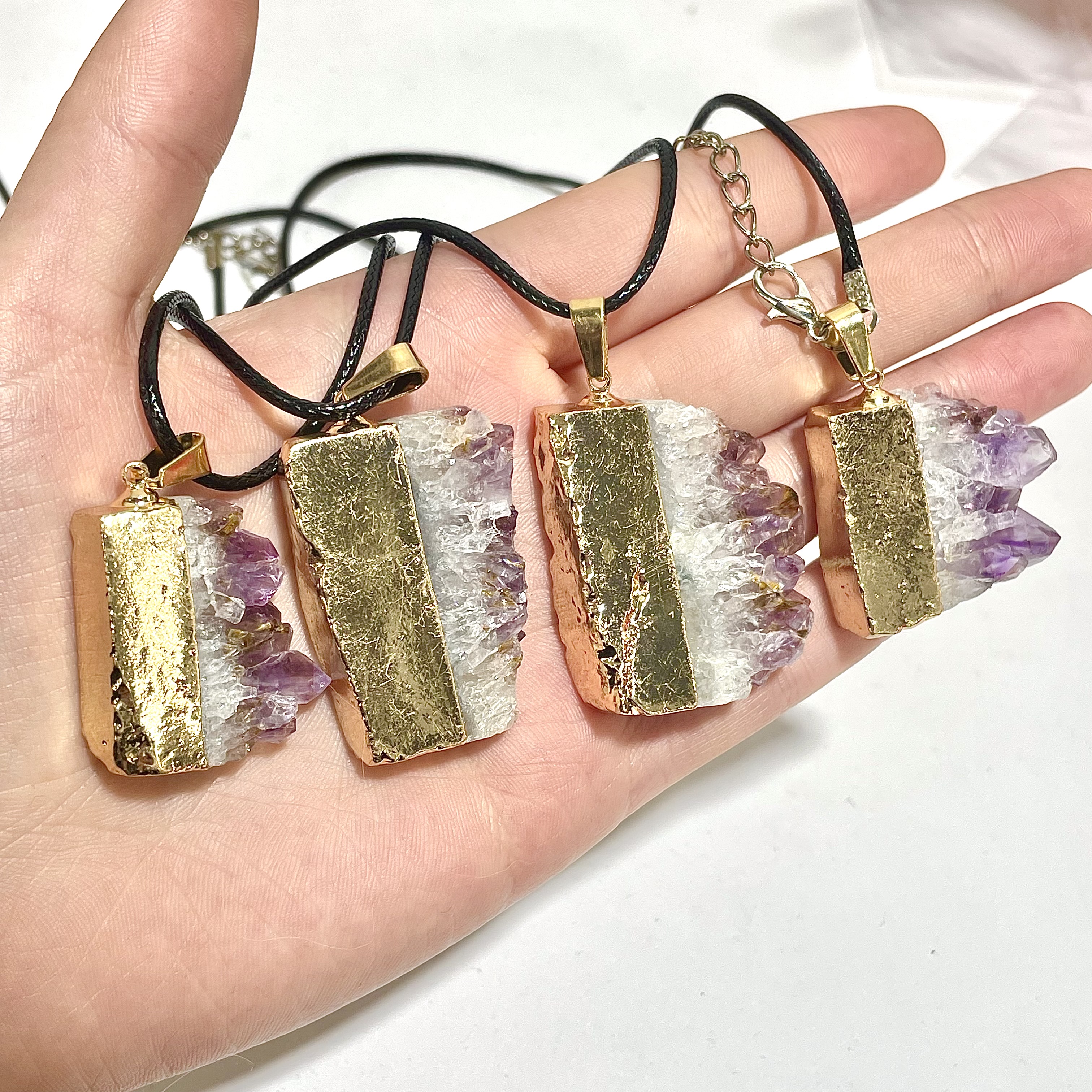 Amethyst Cluster Necklace