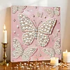 DIY Pearl Painting Butterfly for Home Decor with Frame(30x30cm)