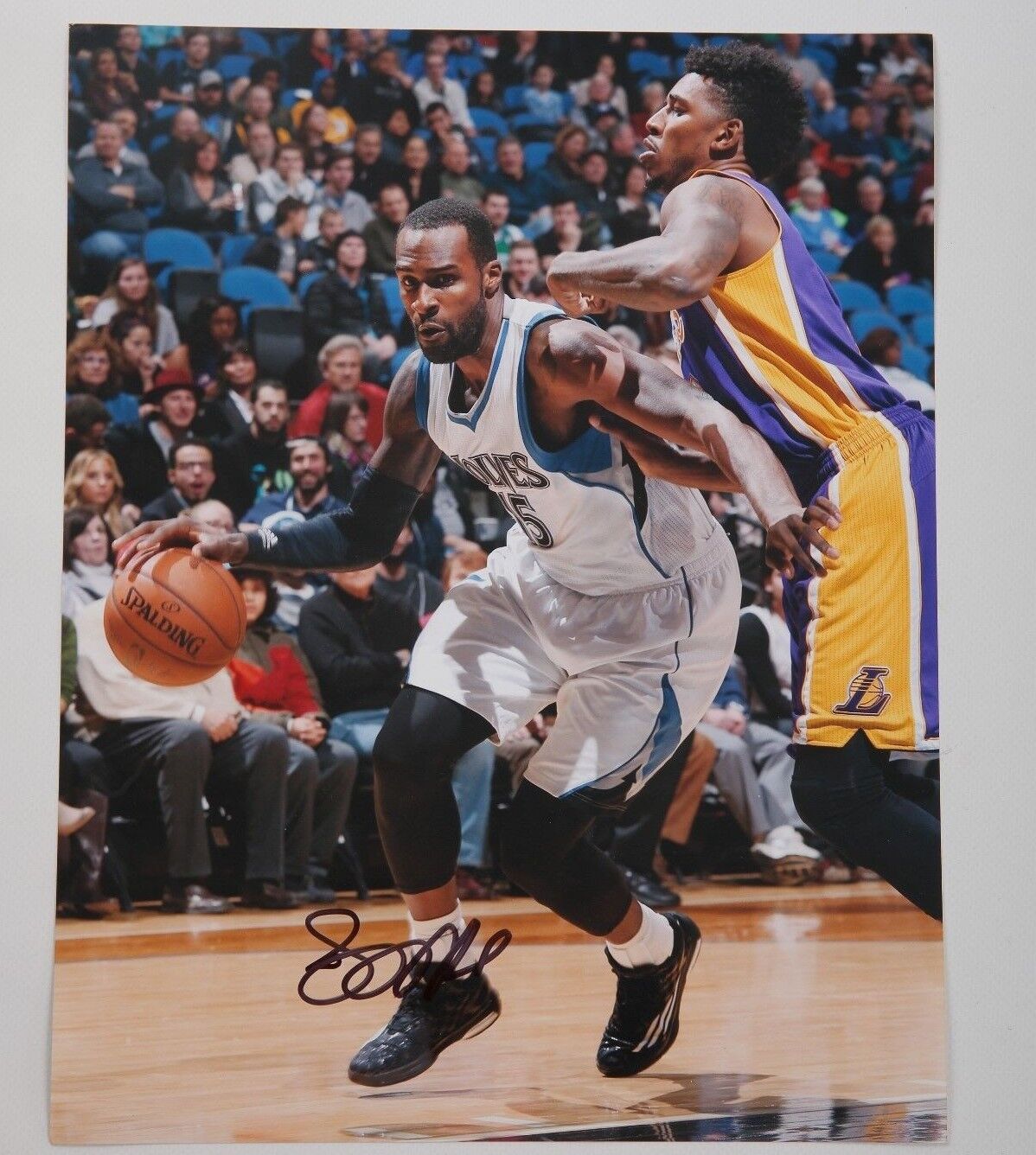 GFA Minnesota Timberwolves * SHABAZZ MUHAMMED * Signed 11x14 Photo Poster painting COA