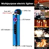  Portable Mini USB Electric Lighter, Windproof Flameless Lighters, Rechargeable Lighter,Plasma Lighter for Candle with LED Power Indicator