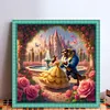 Dancing Beauty And The Beast-14CT Stamped Cross Stitch 50*50cm/19.69*19.69in tapestrymarket
