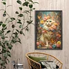Diamond Painting-DIY Full Round Drill Flower Dog(40*60CM)