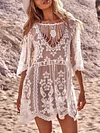 Sexy Hollow Lace Sun Protection Cover-Ups Tops
