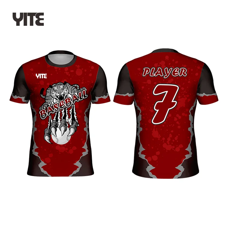 YITE | High Quality YITE Custom Youth softball jerseys softball t shirt jersey