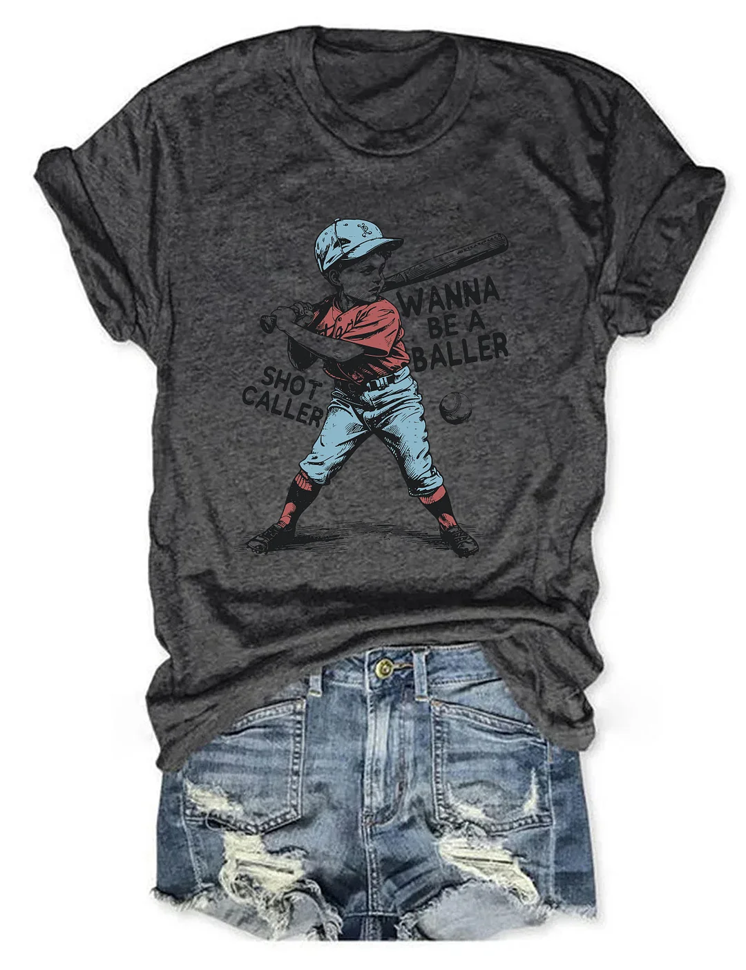 Wanna Be A Baller Shot Caller T-shirt