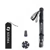 Trekking poles foldable aviation grade aluminum alloy hiking poles adjustable shockproof 5 sections 135-185 cm