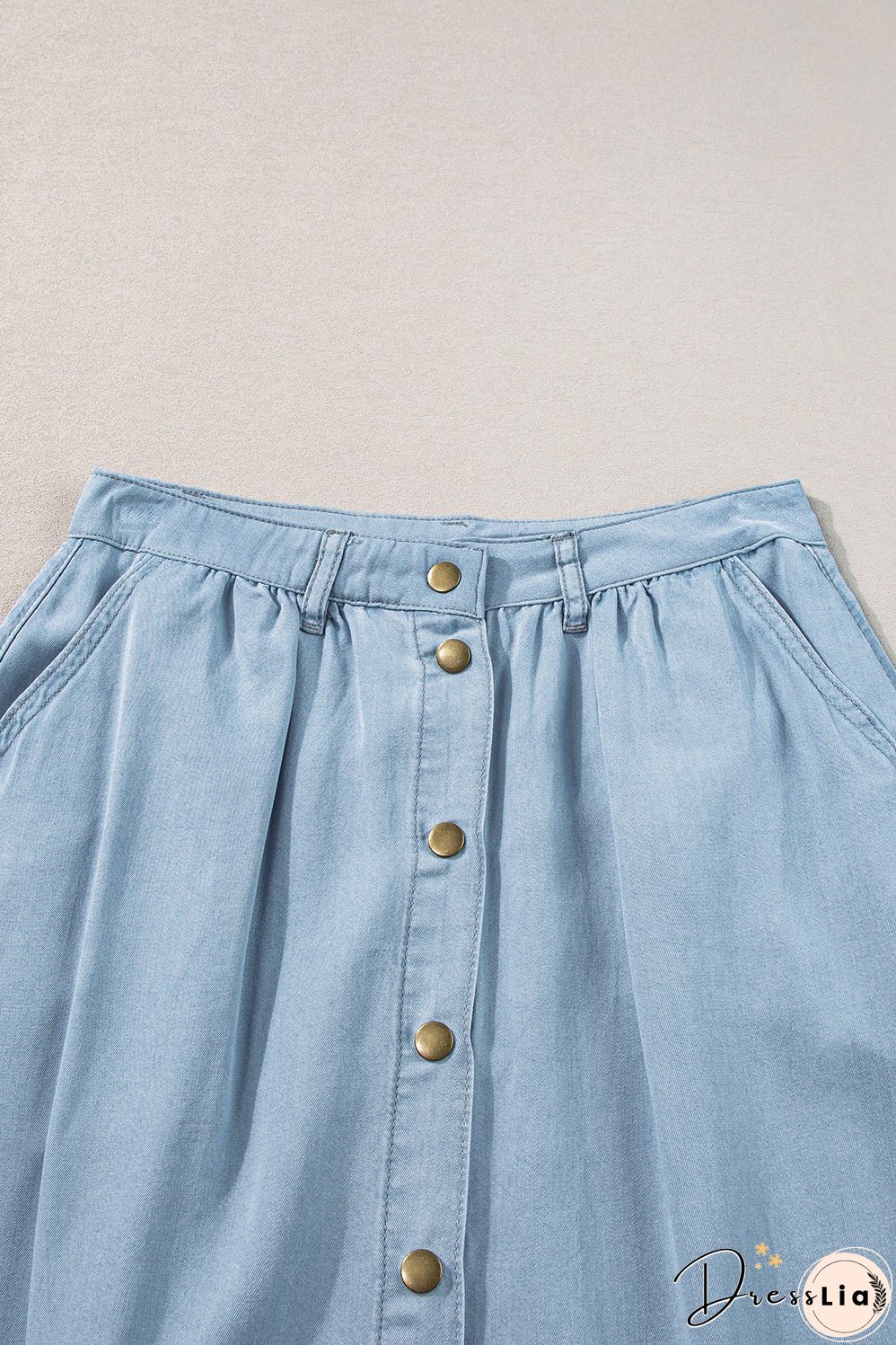 A-Line Cotton Blend Skirt