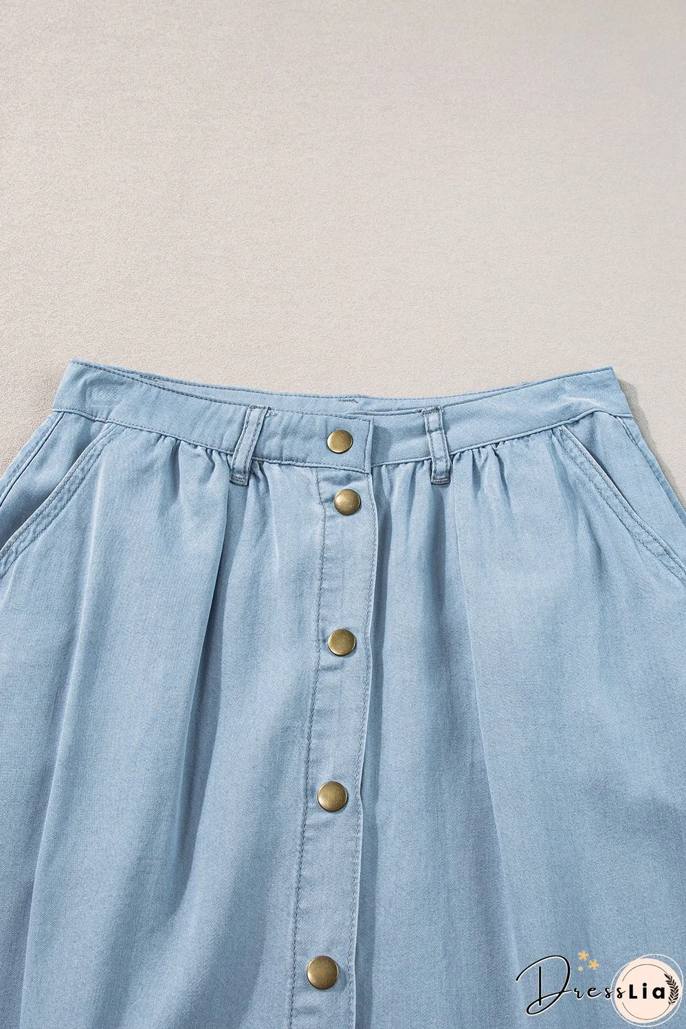 A-Line Cotton Blend Skirt
