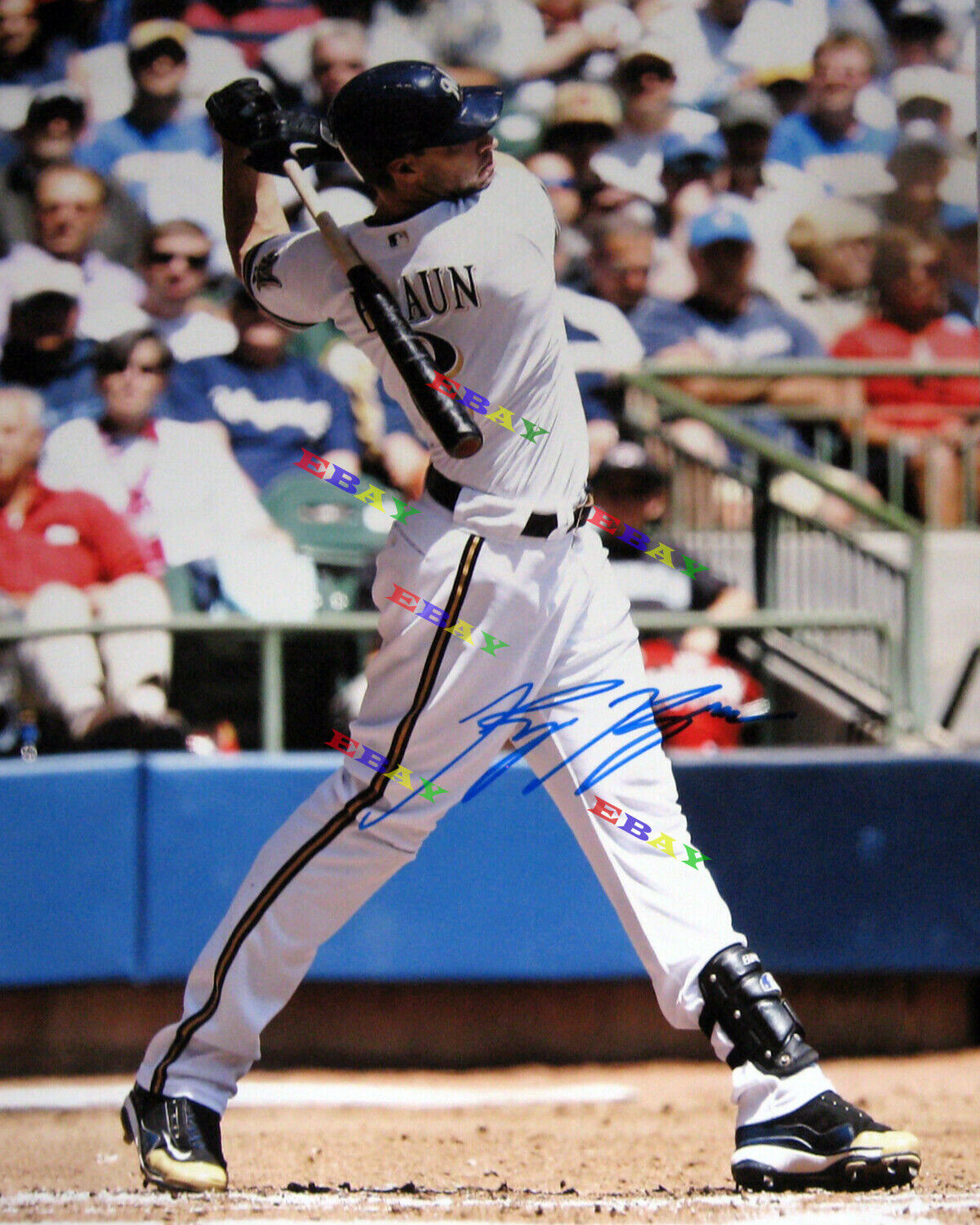 RYAN BRAUN MILWAUKEE BREWERS Signed Autographed Signed 8x10 Photo Poster painting Reprint