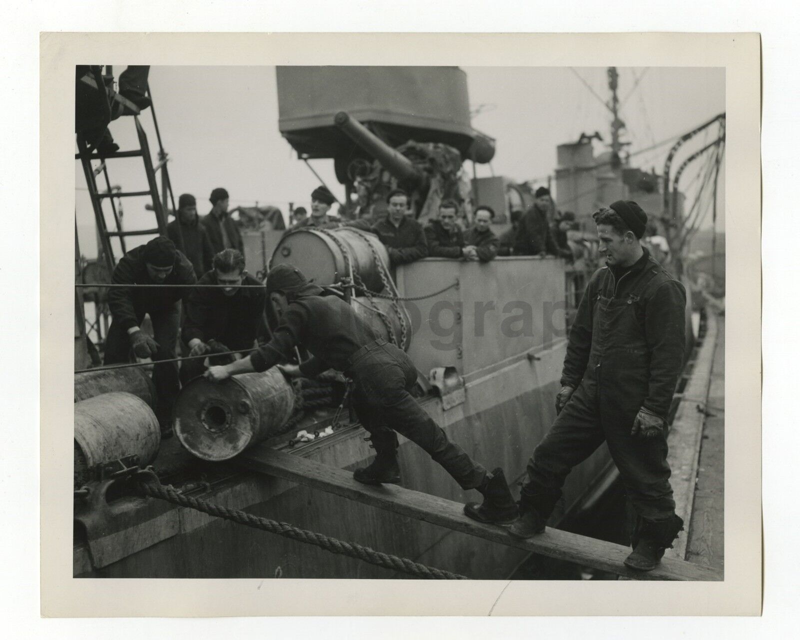 United States Navy - Vintage 8x10 Publication Photo Poster paintinggraph - Depth Charges