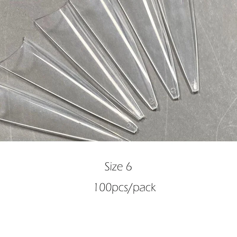 Extra Long Easy Coffin Stiletto False Nail Tips Acrylic Gel Half Cover Tip Nails Manicure Tool-Nail Inspo