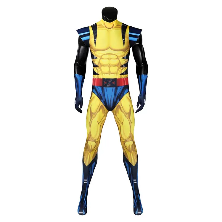 Deadpool & Wolverine (2024) James Howlett Logan Yellow Jumpsuit Outfits Cosplay Costume Halloween Carnival Suit
