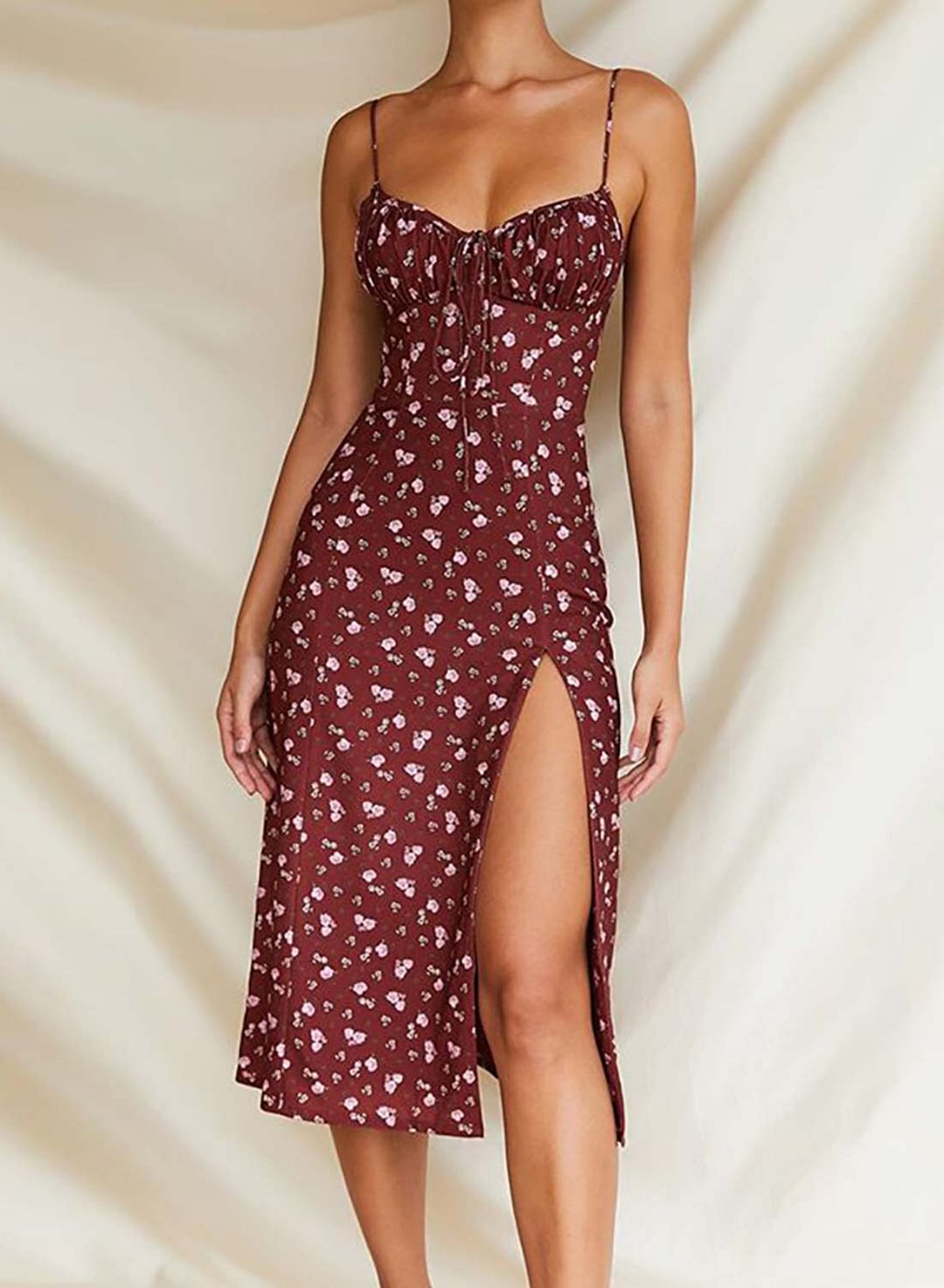 split hem cami dress