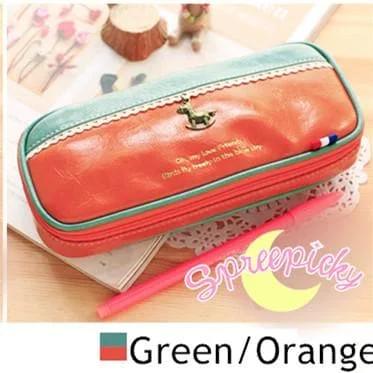 [8 Colors] K-Fashion Big Volume Pencil PU Case Bag SP151629