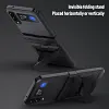 Drop Protection Kickstand Phone Cover Case for Samsung Galaxy Z Flip3 5G Non-Fingerprint Fundas Coque