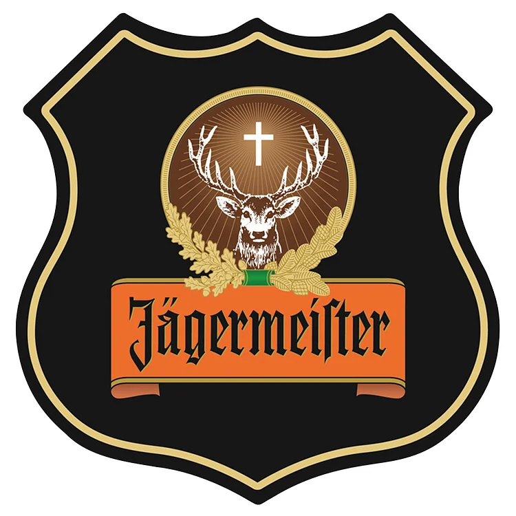 Jägermeister - Shield Vintage Tin Signs/Wooden Signs - 11.8x11.8in