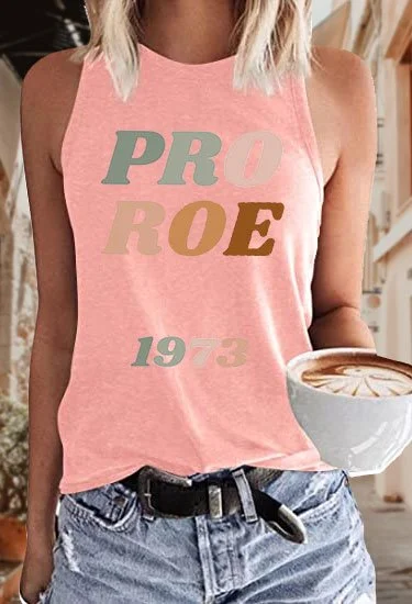 Women's Pro Roe 1973 Print Sleeveless T-Shirt socialshop