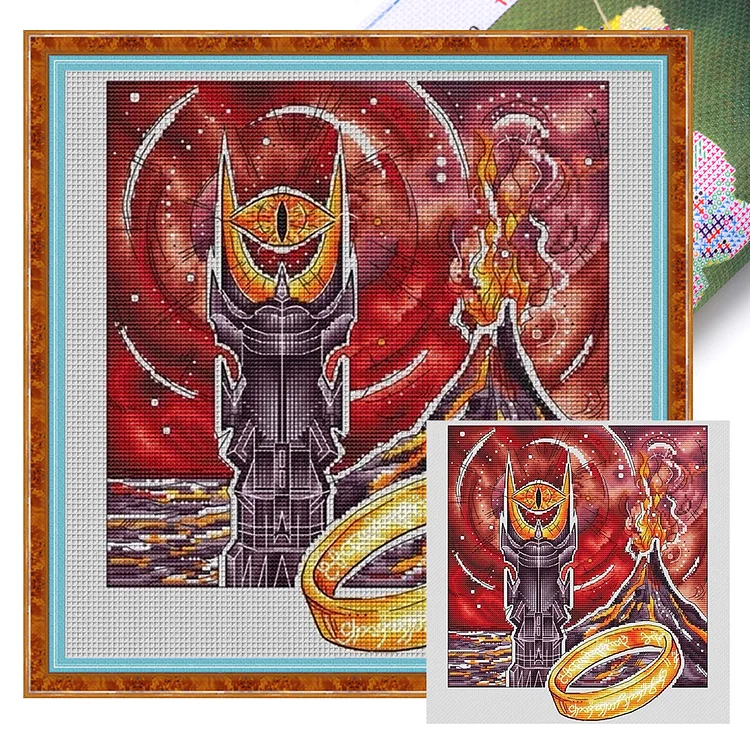 Lord Of The Rings 11CT (45*45CM) Stamped Cross Stitch gbfke