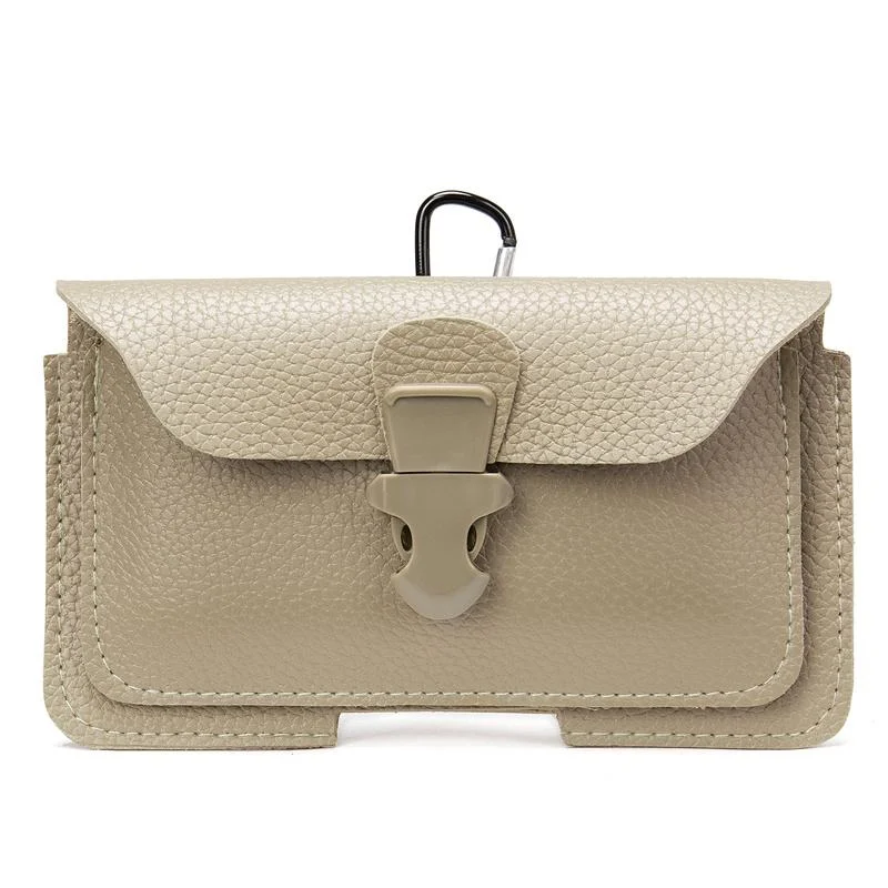 Men's Soft Waist Bag Mobile Phone Bag Belt Bag