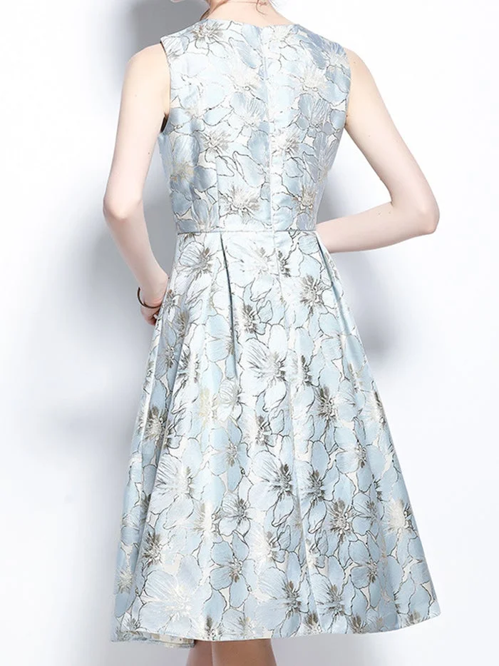 Fashion Jacquard Tank Dress