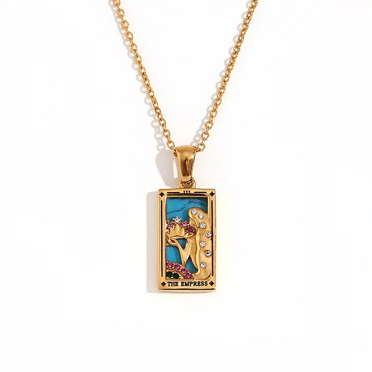 The Empress Tarot Cards Symbolic Necklace