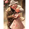 Diamond Painting -DIY Round Drill Elderly Couple