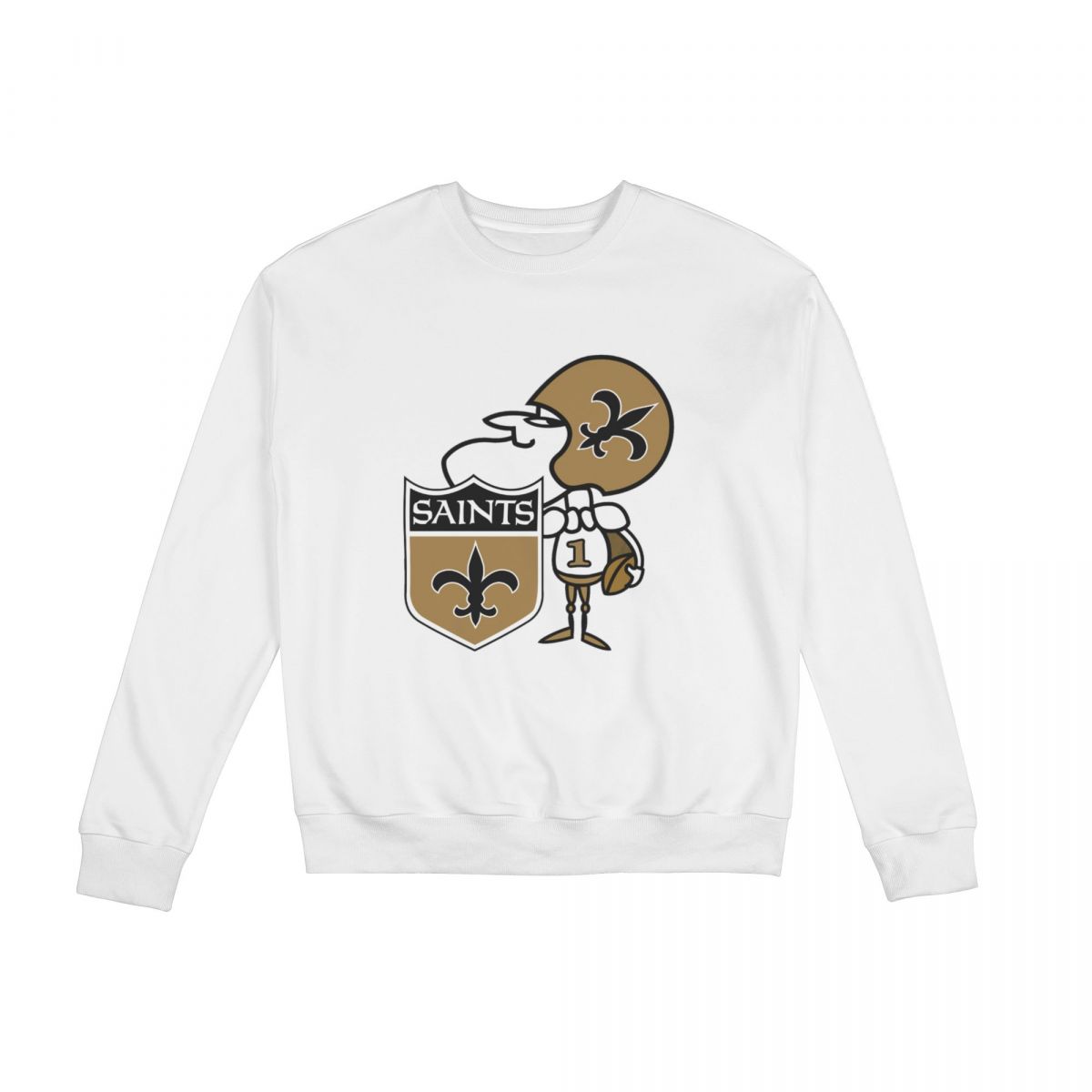 New Orleans Saints Cartoon Man Crew Neck Sweatshirt