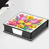 5D DIY PU Diamond Art Note Box with 160 Sheets Paper Mosaic Kit (Butterfly)